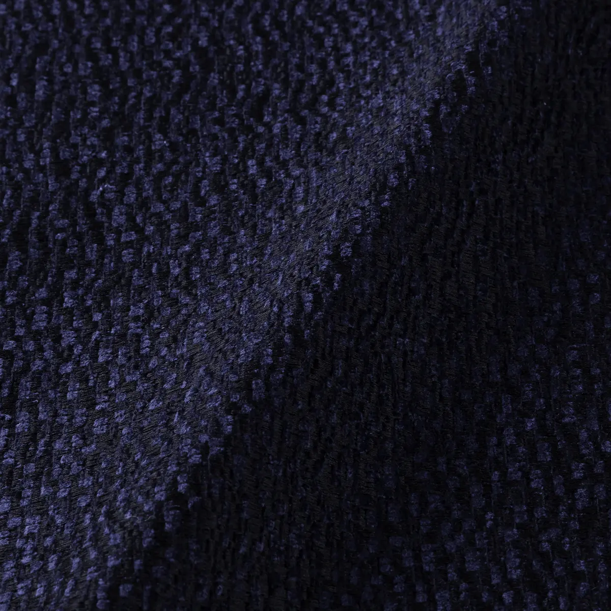 Fabric sample Calligraphy Bird Jacquard blue